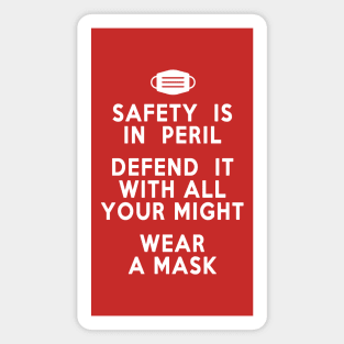 Wear a Mask (red) Magnet